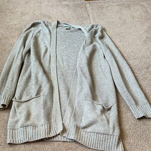 Women's Tan Open-Front Sweater